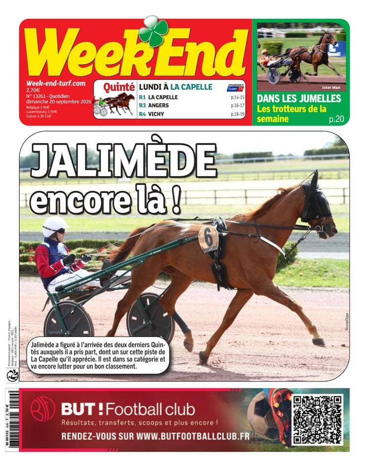 Couverture de l'édition du Dimanche 20 septembre 2026