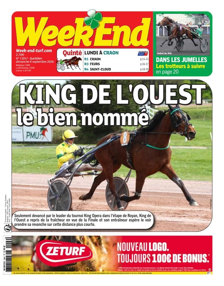 Couverture de l'édition du Dimanche 6 septembre 2026