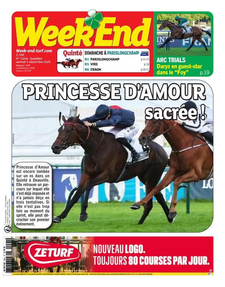 Couverture de l'édition du Samedi 5 septembre 2026